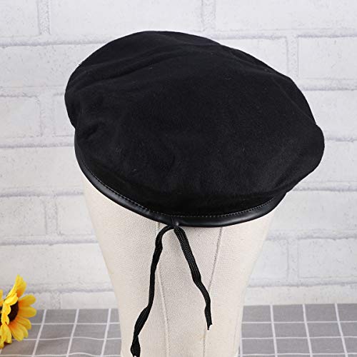 Chapéu de marinheiro Marinho da Amosfun Chapéu de capitão Doughboy Preto