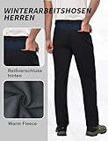 HFDWYJ Skihose Thermohose Herren Winter Softshellhose Herren wasserdichte Hose Herren Gefütterte Outdoorhose Für HerrenTrekkinghose Skifahren Hundespor Hose Wandern Und Für Viele Outdoor-Aktivitäten