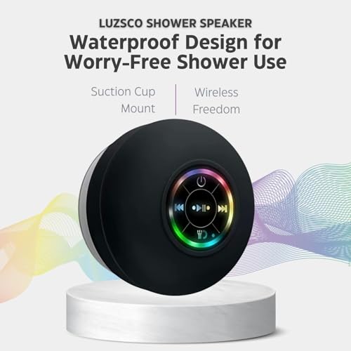 Luzsco Waterproof Bluetooth Shower Speaker with LED の商品画像 4