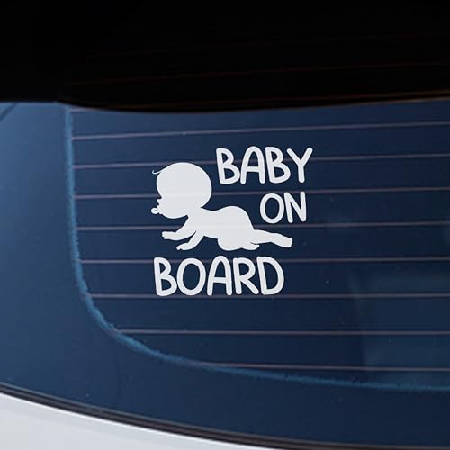 Sticker Baby on Board durable et résistant aux UV pour vitre - 2