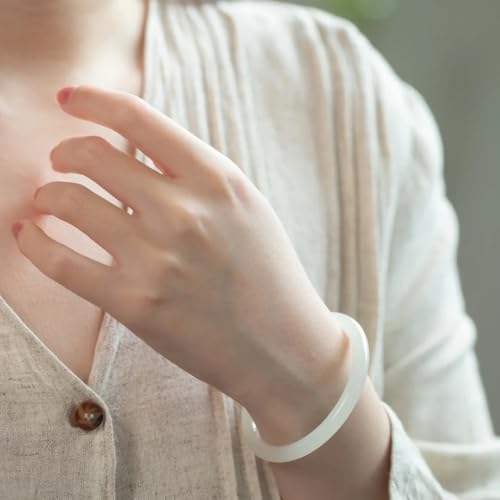 Large Size 52-68mm Jade Bangle Bracelet for Women, Natural Gemstone Jewelry Good Luck Gifts2