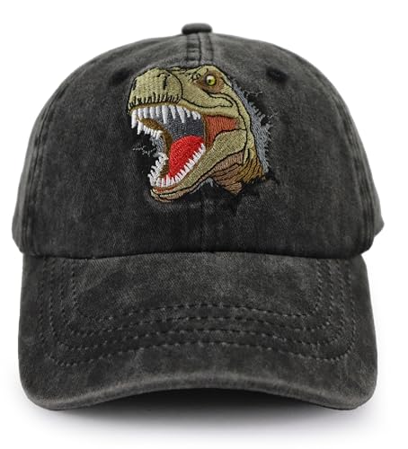 Kpainath Dinosaur Hat Kids Hats for Boys Girls Age 3-10 Cute Toddler Baseball Cap Childrens Day Birthday Dinosaur Gifts for Son Nephew Grandson Daughter