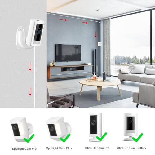 2 Stück 10 m Langes Netzkabel und Adapter - Stromkabel und Adapter, Ladekabel für Ring, Wetterfester Netzstecker und USB-C-Ladekabel Kompatibel mit Ring Spotlight Cam Plus/Pro und Stick Up Cam