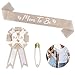 Rustic Boho Mom to Be Sash & Daddy to Be Badge Pins for Baby Shower Gender Reveal Party Decorations Photo Props Pregnant Mommy Gift
