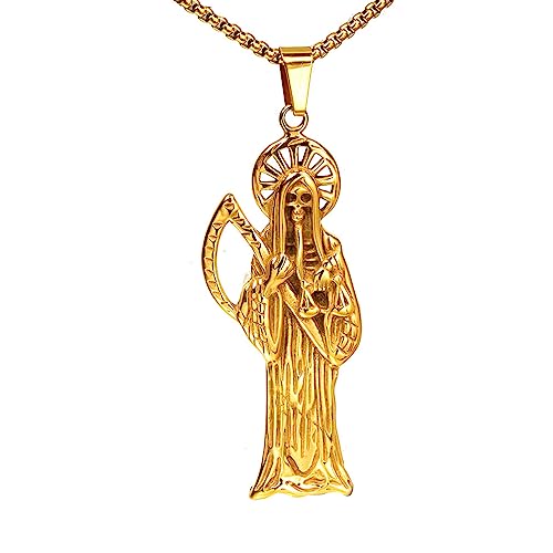 GXLYFG Santa Muerte Necklace