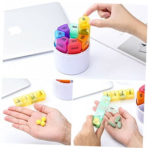 Estuches de rejilla semanal Ipetboom para almacenamiento de viaje y organizador del hogar 5