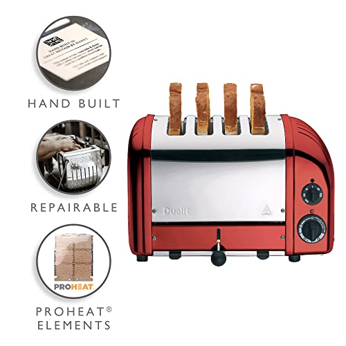 Dualit 4 Slice Toaster, Candy Apple Red #TOP1