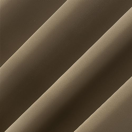 Sun Zero Soho 2-Pack Energy Saving Noise Reducing Blackout Grommet Curtain Panel Pair, Barley Brown, 54" W x 96" L (2 Panels) - Thumbnail 3