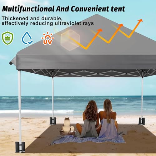 Gazebo with Sides 3m x 3m, Pop Up Gazebo 420D Waterproof, Adjustable Height Garden Gazebos,50+UV Protection Event Shelter for Garden, Outdoor, Patio,Party,Commercial Market Stall,Camping - Image 5