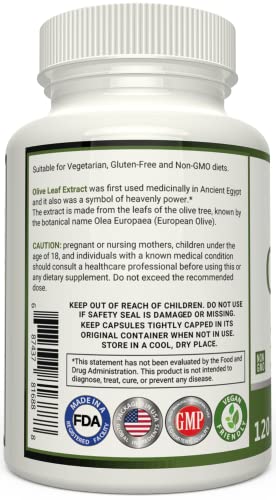 Naravis Olive Leaf Extract - 4-Month Supply - 50% Oleuropein Highest Concentration #TOP5