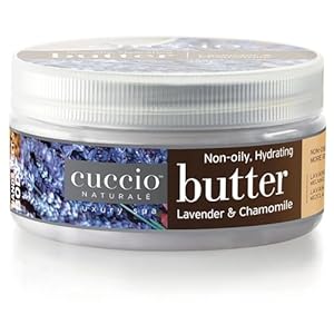 Cuccio Naturale Lavender & Chamomile Body Butter – 8 Ounce – Ultra-Hydrating, Non-Oily Formula for Silky Smooth Skin – Ideal for Daily Moisturization