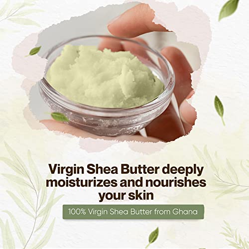 uh*Roh*Muh Shea Butter (Virgin) (Organic - USDA Certified) (Ghana) (Net Wt:0.8Kg/1.7lb) (Pack of 1)