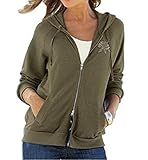  Brodé sweatshirt de together (kaki) - Vert - Kaki, 36