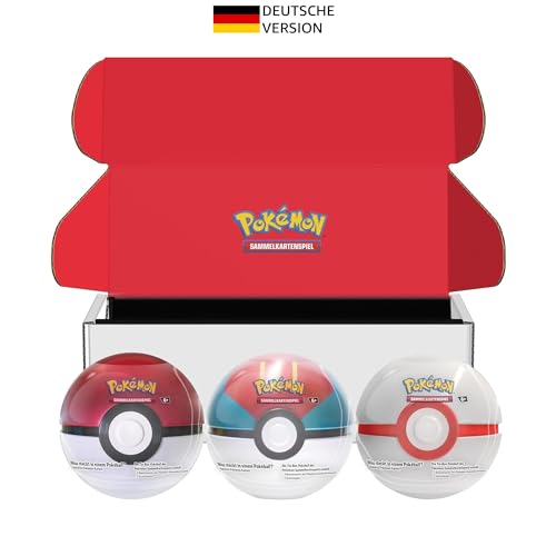 Pokémon-Sammelkartenspiel: Tin-Box-Bundle Pokéball - Pokéball, Köderball & Premierball