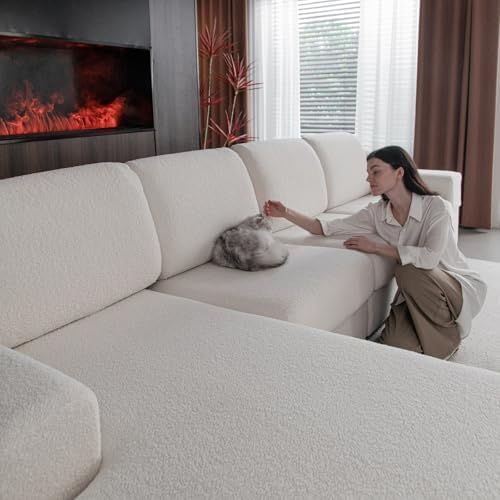 Couch Cushion Covers for Sectional Sofa, Stretch Soft Sofa Slipco...