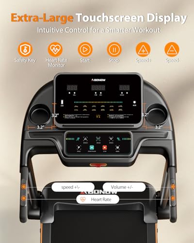 Image of Foldable Treadmill for Home with Incline - Extra Large Dual LED Screen, 8.5MPH Max Speed, Bluetooth Speaker, 280LBS Capacity, 3HP Home Office Treadmills for Running Jogging Walking | 280LBS Capacity, 3.0HP Home Office Treadmills for Running Jogging Walking