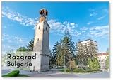 Historische Uhr in Razgrad, Bulgarien, Kühlschrankmagnet