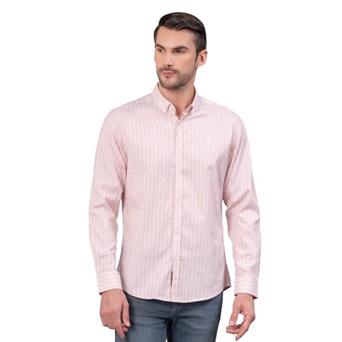 Image of Red Tape Striped Regular Fit Shirt For Men | Comfortable & Stylish