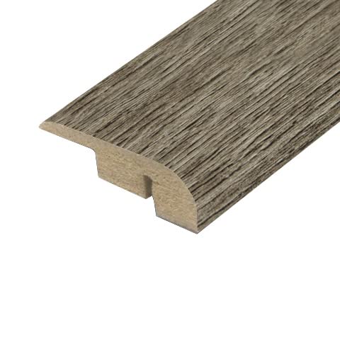 Universal Moudlings End Profile, Stop, Perimeter Edge For Laminate & Wood Flooring Threshold Bar (Vintage Grey Oak)