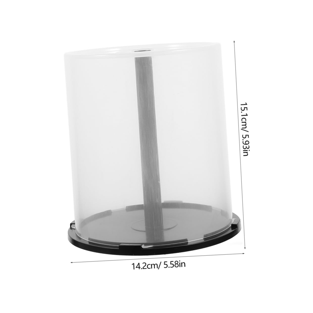 Yardenfun 4 Pièces Étagères à CD Plastique Réutilisables Boîtes de Rangement pour CD Dvd pour Étagère ou Plan de Travail