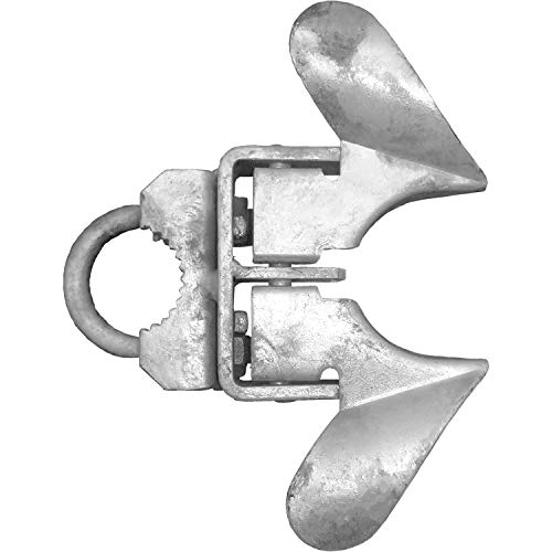 Jake Sales -Chain Link Fence Butterfly Gate Latch - Fence Automatic Gate Latch - 1-5/8 Gate Frame and 2-3/8 Gate Post - Galvanized Fence Gate Latch with Hole for Padlock