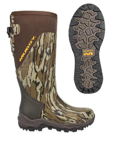 Image of Muddy Men's DV8 17 inch Insulated Knee High Boot, Mossy Oak Bottomlands, 9