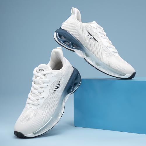 Image of Red Tape Men's Sneakers White Round Toe Lace-Up Responsive Sole