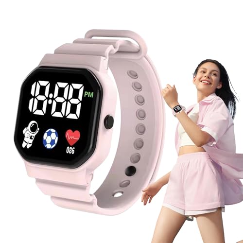 Reloj de pulsera digital para niños, reloj inteligente para niños - Reloj digital para niños,Cómodos relojes deportivos impermeables LED de silicona para niños, mujeres, hombres