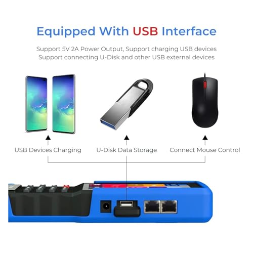 Probador CCTV IP portátil para solucionar fallas de cámaras analógicas e IPC sin usar laptops 7