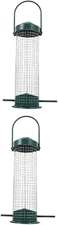 Happyyami 2pcs hanging bird feeder metal bird feeders wild bird feeders hummingbird house containers for food automatic pet feeder pet food containers Bird Supplies Hanging Bird Feeding Tool