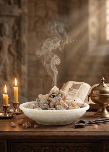 Image of Oman Pure Frankincense Resin (65 Gm) | Boswellia carterii | Natural Aromatic Incense Resin | Frankincense Tears & Granules | for Pooja, Meditation & Home Fragrance | Long Lasting Aroma