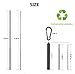 Metal Straws Reusable Collapsible Stainless Steel Drinking Straw - 5pack Stainless Steel Portable Drinking Straw with Travel Case & Cleaning Brush & Keychain Perfect