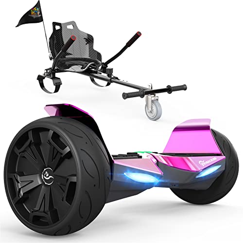 EVERCROSS Hoverboards y Kart, Paquete de Karts para niños de 8,5 'con Bluetooth, Control de Aplicaciones, Hoverboards Todo Terreno para Adolescentes y Adultos