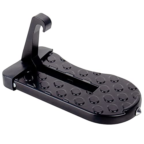 CTDMJ Pedal Puerta Coche Plegable Pedal Estribos para Peldaños Puertas Coche Paso Puerta Pedalcoche Coche Aleación Aluminio con Martillo Seguridad para SUV, RV, Business Car, Family Car Cover