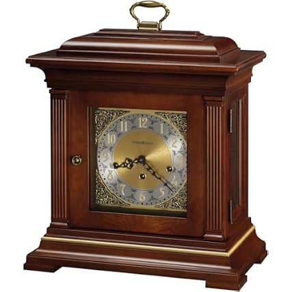 Howard Miller Melvindale Mantel Clock II 549 581 – Windsor Cherry with Key Wound, Triple Chime