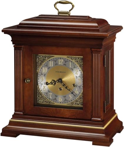Howard Miller Melvindale Mantel Clock II 549 581 – Windsor Cherry with Key Wound, Triple Chime photo Howard Miller Melvindale Mantel Clock II 549-581 – Windsor Cherry with Key-Wound, Triple-Chime Movement