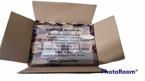 100 Soy Tealights By Soyworx Unscented All Natural Color Tea Light Candles #TOP4