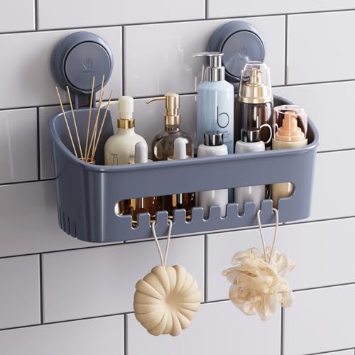 Taili Shower Caddy Drill-Free With Vacuum Suction Cup Removable Shower Shelf Storage Basket For Shampoo & Toiletries cover