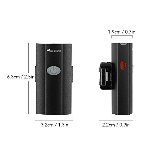 Farol de bicicleta recarregável para bicicleta 2 EM 1 Farol de bicicleta recarregável Farol de bicic