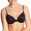 Maidenform Women's Comfort Devotion Embellished Bra, Black/Body Beige,36C