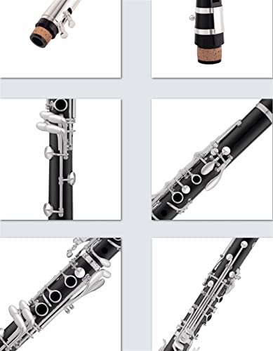 Shuntian Clarinet Kit Grenadilla Ebony Wooden Bb Clarinet 17 Silver Plated Keys Pads With Case Student Clarinet #TOP1