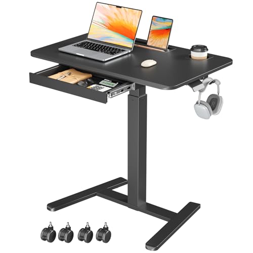 JYLH Joyseeker Mobile Standing Desk 32" with Drawer & Hooks