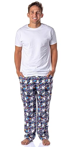 Disney Mens' Christmas Santa Lilo & Stitch Film Movie Sleep Pajama Pants2