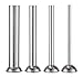 Produktbild DumanAsen #5 Wurstfülltrichter aus Edelstahl, 4Pcs Fleischwolf Füllrohre - Rohrdurchmesser: Ø 12mm/19mm/25mm/38mm