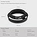Haoge LH-ZV05 Round Metal Lens Hood for Carl Zeiss Biogon T* 2/35 35mm f2 ZM, C Biogon T* 2.8/35 35mm f2.8 ZM, Planar T* 2/50 50mm f2 ZM; Voigtlander NOKTON Classic 35mm f1.4 VM, 40mm f1.4 VM as LH-6