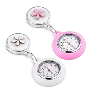 Vicloon Retractable Nurse Watch, Cl...
