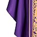 YOYEMAN Catholic Priest Gothic Chasuble Vestments-Unisex Liturgical Mass Robe for Pastor Celebrant Clergy Church Services (Purple, Small)