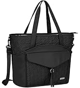 Tote Bag for Women with Water Bottle Pocket Fit for Stanley Cup, Carry On Tote for Work, Nurse, C...