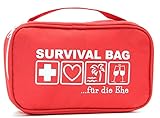 HAPPY DIKDIK Hochzeitsgeschenk für Brautpaar - Survival Bag für die Ehe - als Geschenk zur Hochzeit - für Geldgeschenke und lustige Hochzeitsgeschenke