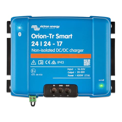 Chargeur CC-CC 24V Victron Energy Orion-TR Smart 17A 400W pour batterie cellule